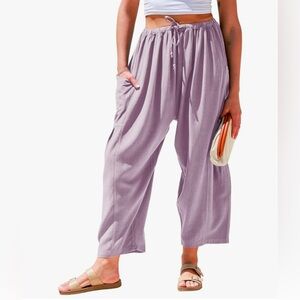 NWT- Boho Style Lavender Women's Relaxed Fit Pants